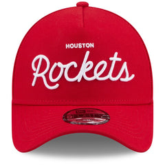 Houston Rockets x Malbon Golf Unisex 9FORTY A-Frame Adjustable Hat Red