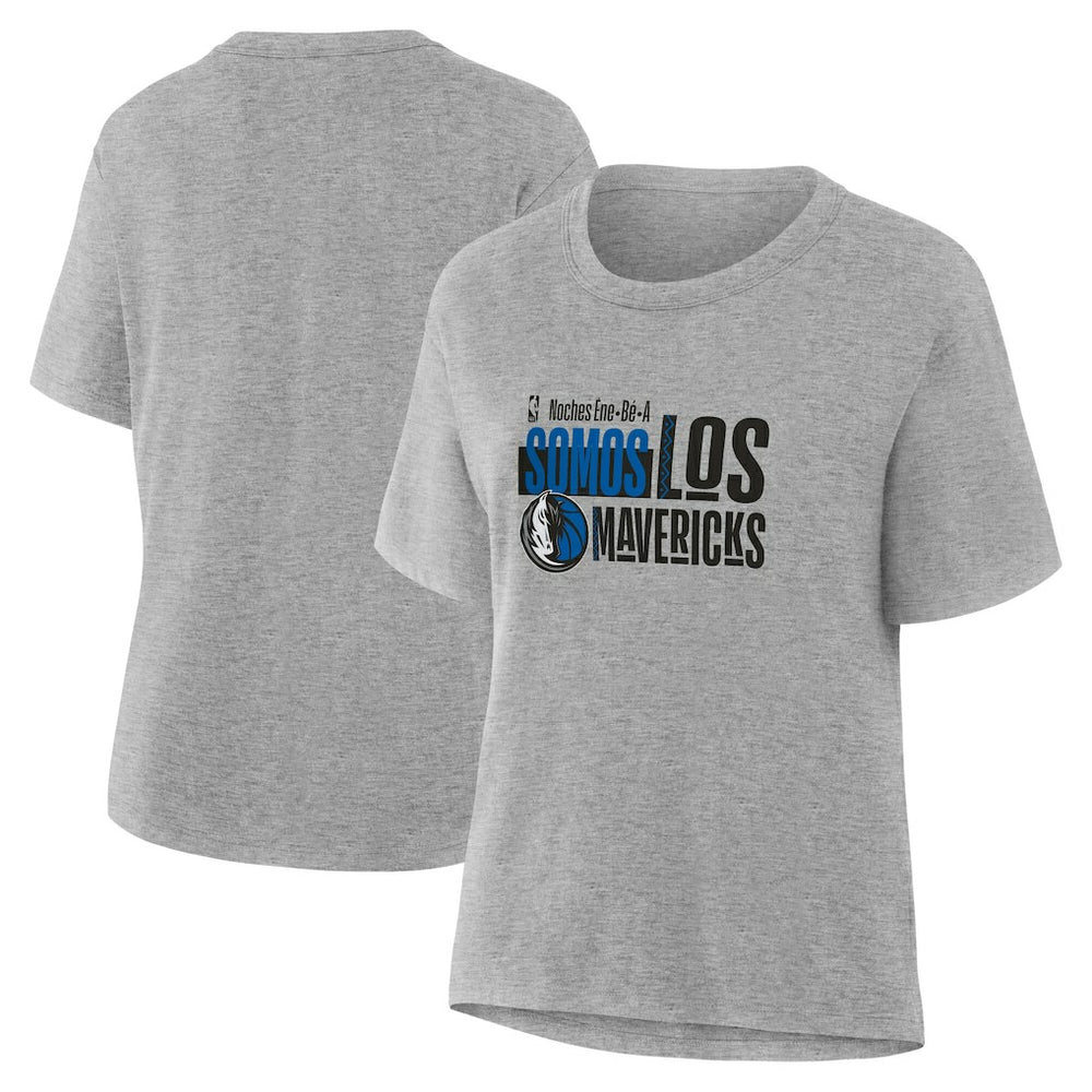 Dallas Mavericks Women's Noches Training T-Shirt Gray