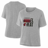 Miami Heat Women's Noches Training T-Shirt Gray