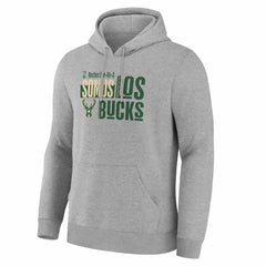 Milwaukee Bucks Noches Training Hoodie Gray