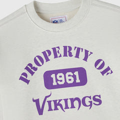 Minnesota Vikings OVO x NFL Unisex Fleece Sweatshirt Heather Gray