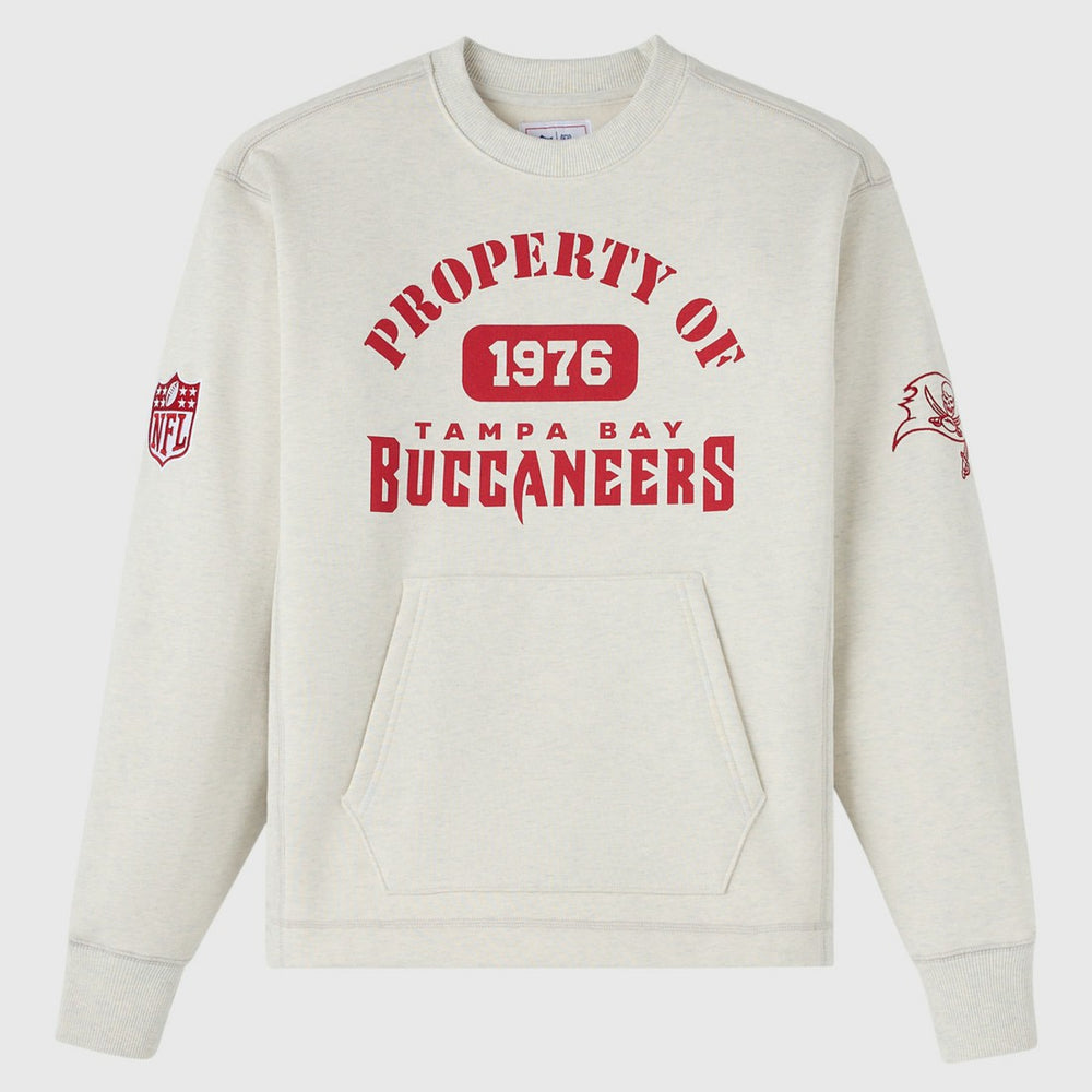 Tampa Bay Buccaneers OVO x NFL Unisex Fleece Sweatshirt Heather Gray