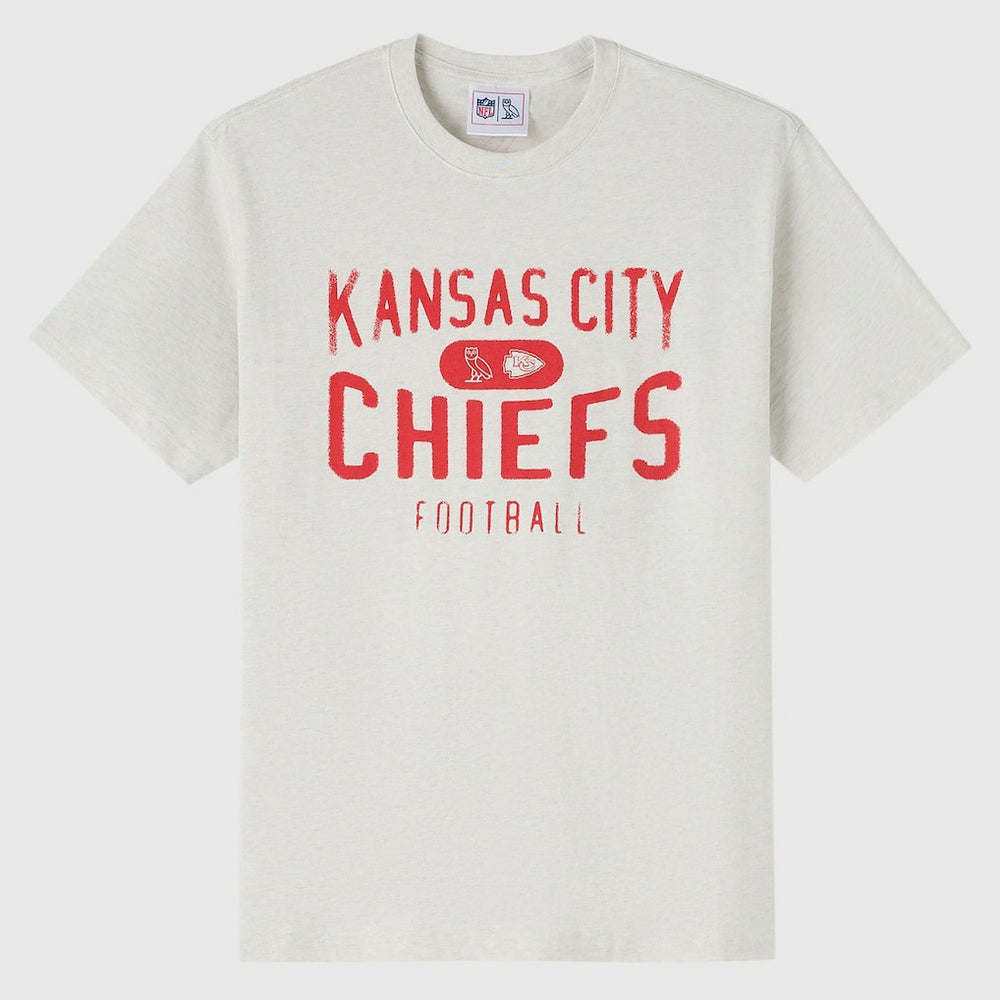 Kansas City Chiefs OVO x NFL Unisex T-Shirt Heather Gray