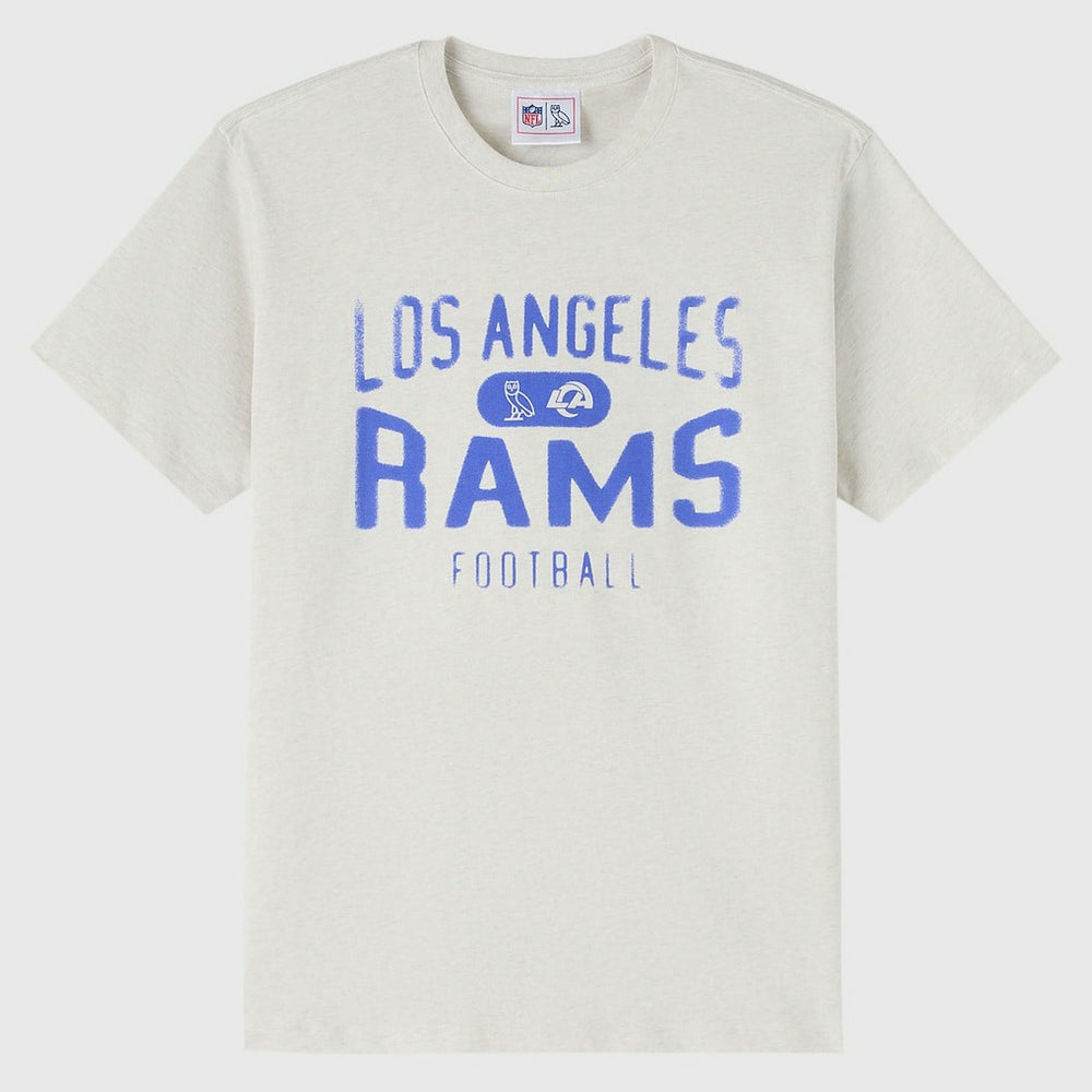 Los Angeles Rams OVO x NFL Unisex T-Shirt Heather Gray