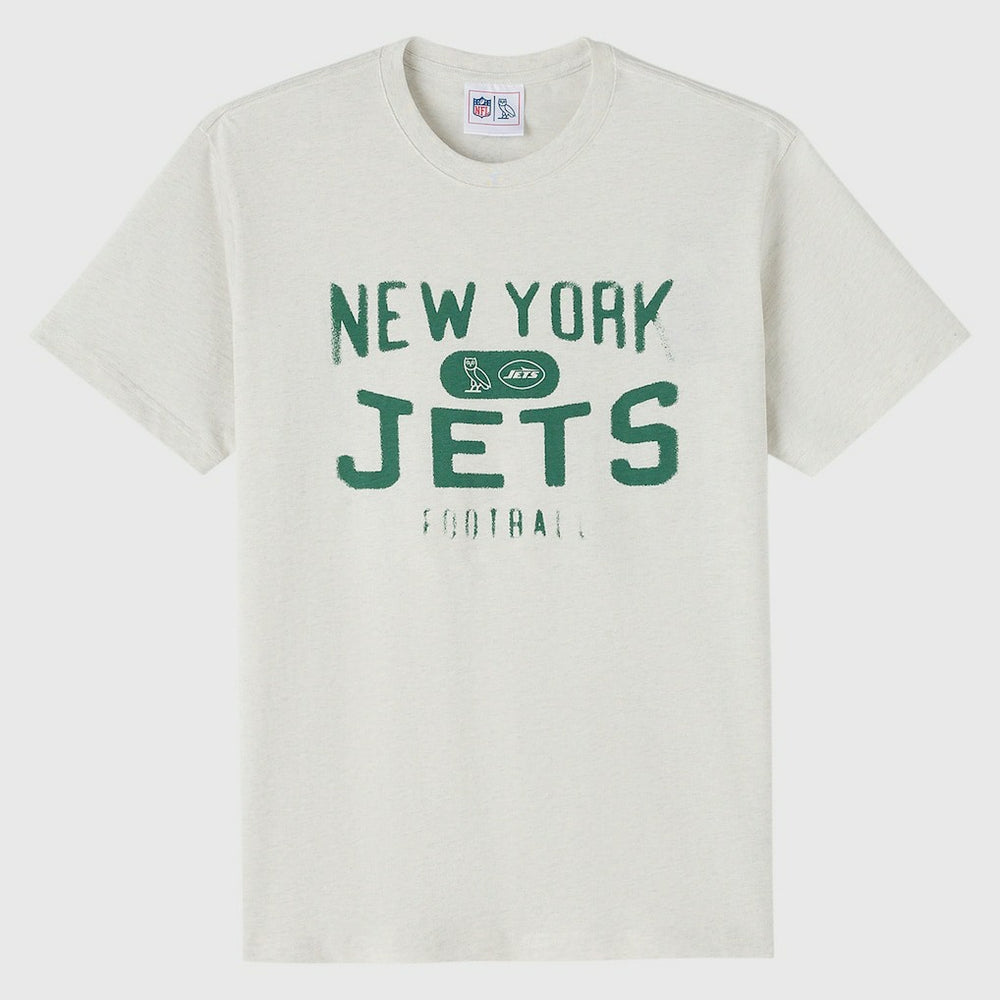 New York Jets OVO x NFL Unisex T-Shirt Heather Gray