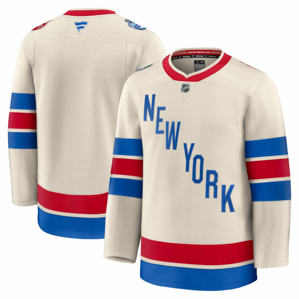 NHL New York Rangers Fanatics 2026 NHL Winter Classic Premium Jersey - Beige