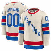NHL New York Rangers Fanatics 2026 NHL Winter Classic Premium Custom Jersey - Beige