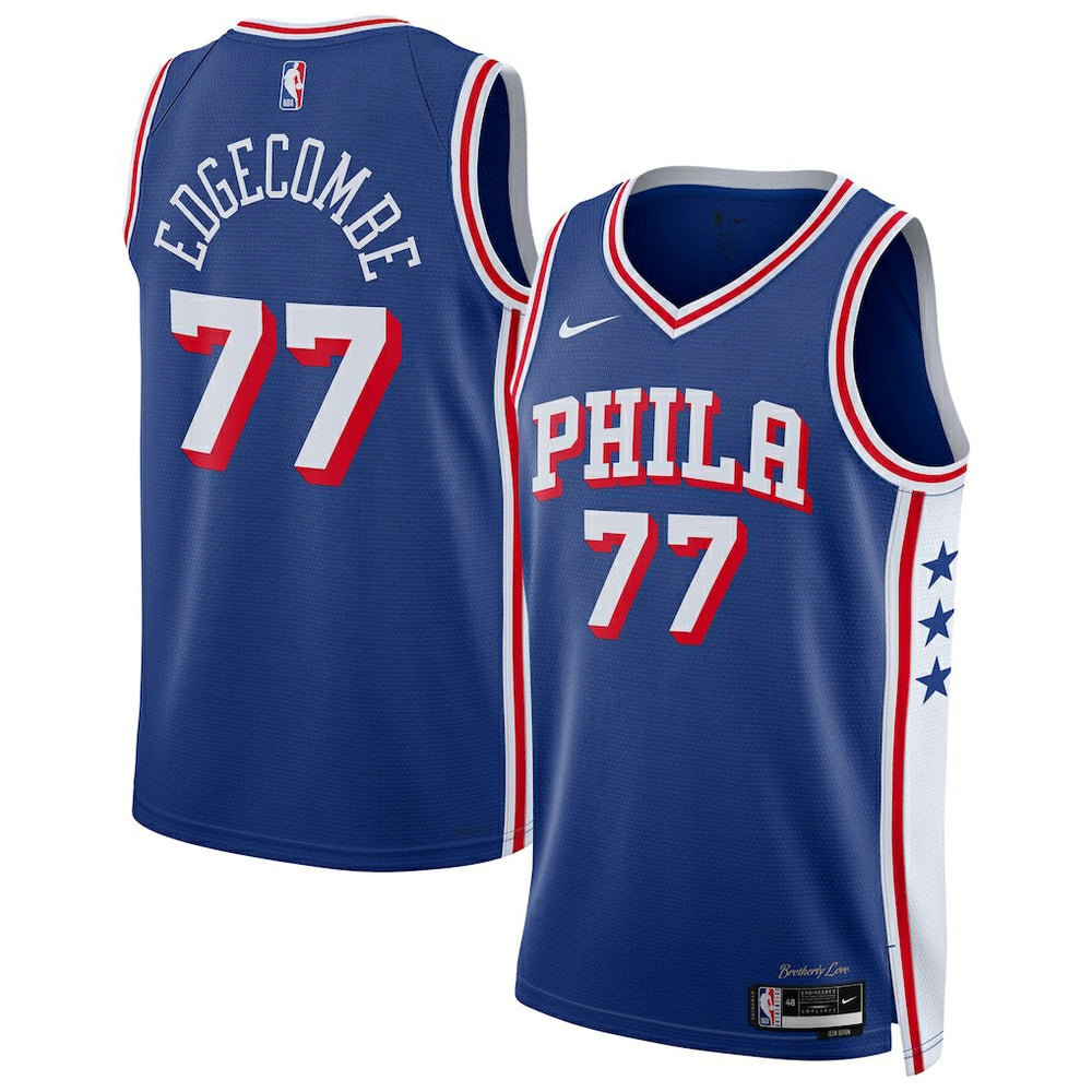 NBA VJ Edgecombe Philadelphia 76ers Unisex Swingman Jersey - Icon Edition - Royal