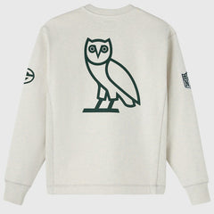 Green Bay Packers OVO x NFL Unisex Fleece Sweatshirt Heather Gray