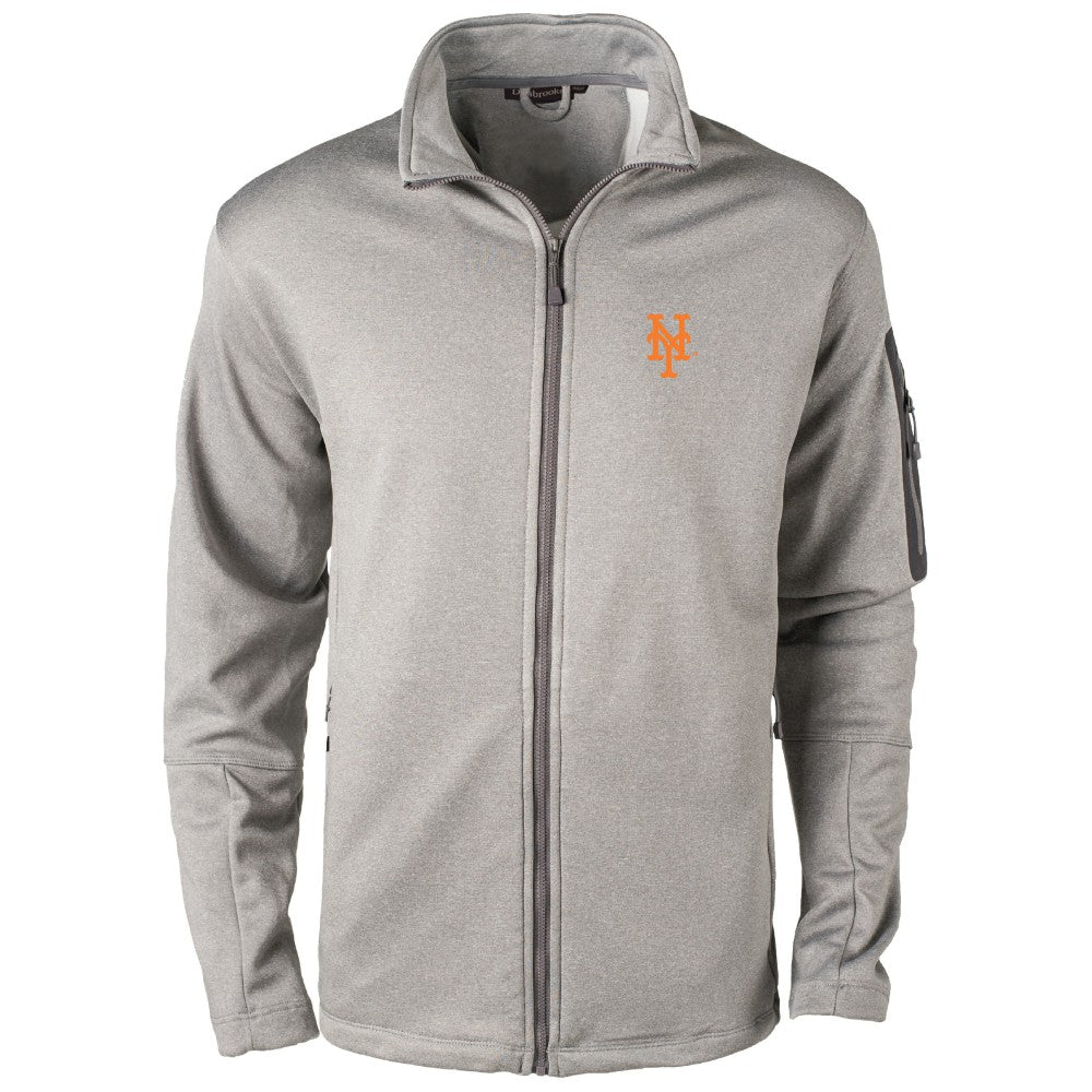 New York Mets Dunbrooke Pacific Full-Zip Fleece Jacket - Heather Gray Jackets