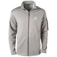 Atlanta Braves Dunbrooke Pacific Full-Zip Fleece Jacket - Heather Gray Jackets