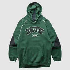 New York Jets NFL 2000s Hooded Pullover Sweatshirt Green Vintage