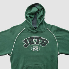 New York Jets NFL 2000s Hooded Pullover Sweatshirt Green Vintage