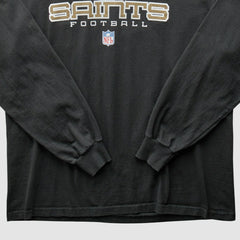 New Orleans Saints 2000s Long Sleeve T-shirt Black Vintage