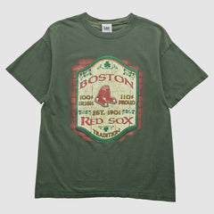 Boston Red Sox Lee Apparel 2000s T-shirt - Green - S by Fanatics Real Vintage T-shirts