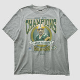 Green Bay Packers Reebok 2010 T-shirt Heather Gray Vintage