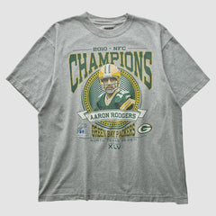 Green Bay Packers Reebok 2010 T-shirt Heather Gray Vintage
