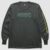 Green Bay Packers NFL 2000s Long Sleeve T-shirt Charcoal Vintage