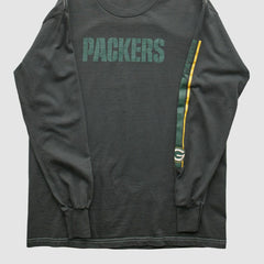 Green Bay Packers NFL 2000s Long Sleeve T-shirt Charcoal Vintage