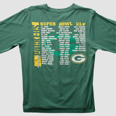 Green Bay Packers 2011 Long Sleeve T-shirt Green Vintage