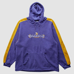 Minnesota Vikings NFL 2000s Hooded Pullover Sweatshirt Purple Vintage