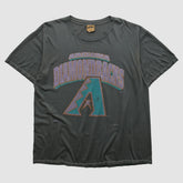 Arizona Diamondbacks Nutmeg Mills 90s T-shirt - Charcoal - XL by Fanatics Real Vintage T-shirts