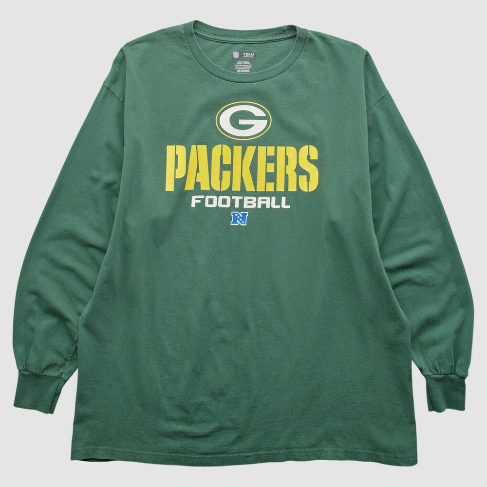Green Bay Packers NFL 2010s Long Sleeve T-shirt Green Vintage