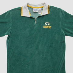 Green Bay Packers Game Day Clothing 90s 1/4 Zip Sweatshirt Green Vintage