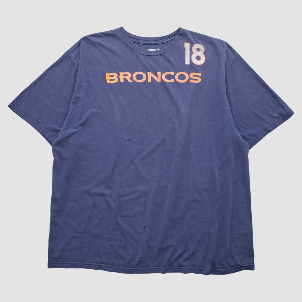Denver Broncos Reebok 2010s T-shirt Navy Vintage