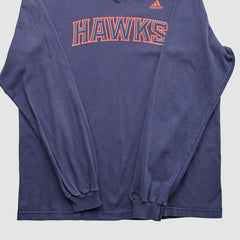 Atlanta Hawks 2000s Long Sleeve T-shirt Navy Vintage