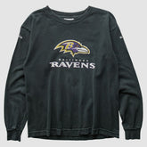 Baltimore Ravens Reebok 2000s Long Sleeve T-shirt Black Vintage