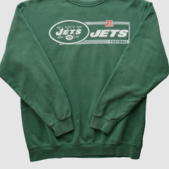 New York Jets NFL 2010s Pullover Sweatshirt Green Vintage