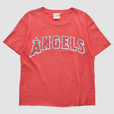 Los Angeles Angels Majestic 2000s T-shirt - Red - XXS by Fanatics Real Vintage T-shirts