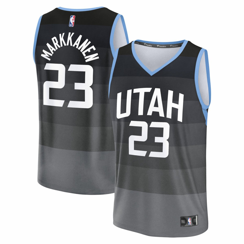 NBA Lauri Markkanen Utah Jazz 2025/26 City Edition Fast Break Jersey - Black
