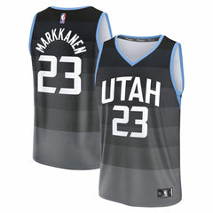NBA Lauri Markkanen Utah Jazz 2025/26 City Edition Fast Break Jersey - Black