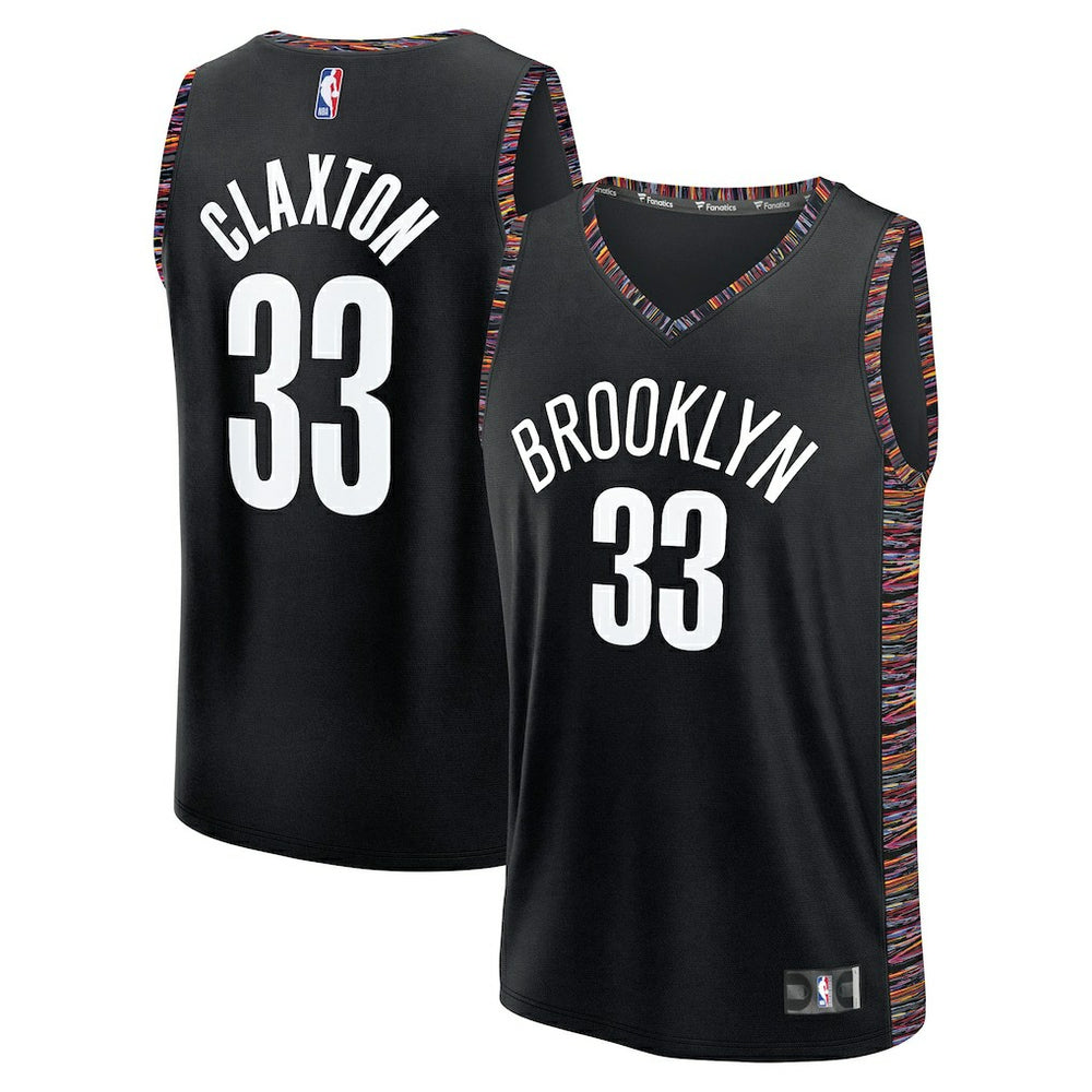NBA Nic Claxton Brooklyn Nets 2025/26 City Edition Fast Break Jersey - Black