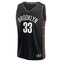 NBA Nic Claxton Brooklyn Nets 2025/26 City Edition Fast Break Jersey - Black