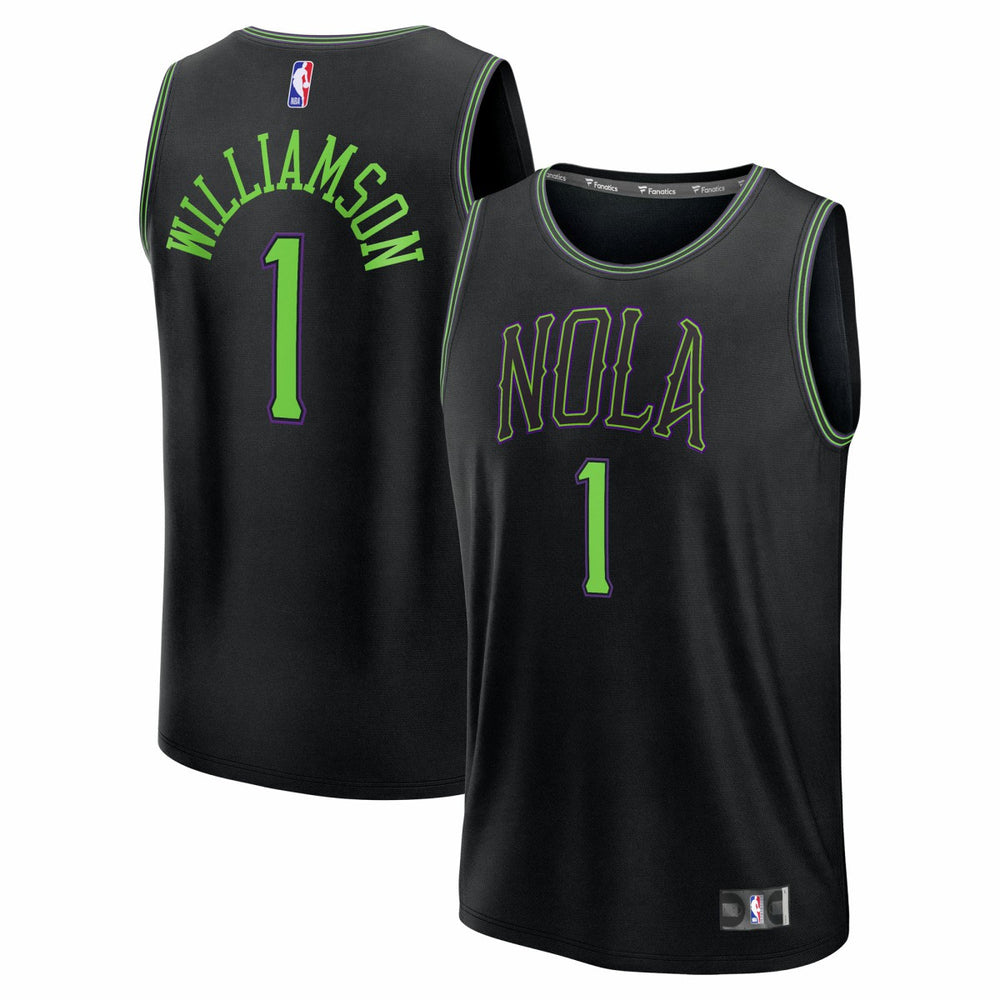 NBA Zion Williamson New Orleans Pelicans Youth 2025/26 City Edition Fastbreak Jersey - Black