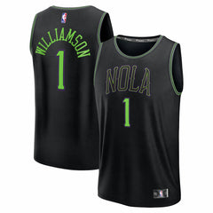 NBA Zion Williamson New Orleans Pelicans Youth 2025/26 City Edition Fastbreak Jersey - Black
