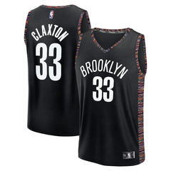 NBA Nic Claxton Brooklyn Nets Youth 2025/26 City Edition Fastbreak Jersey - Black