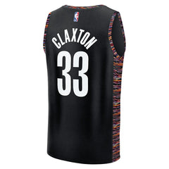 NBA Nic Claxton Brooklyn Nets Youth 2025/26 City Edition Fastbreak Jersey - Black