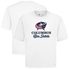 NHL Columbus Blue Jackets Levelwear Team Surge Luxe Signature Knit T-Shirt - White