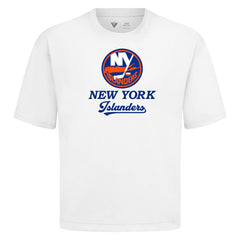 NHL New York Islanders Levelwear Team Surge Luxe Signature Knit T-Shirt - White