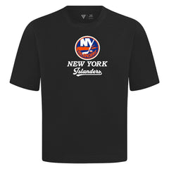 NHL New York Islanders Levelwear Team Surge Luxe Signature Knit T-Shirt - Black