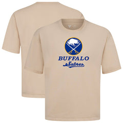 NHL Buffalo Sabres Levelwear Team Surge Luxe Signature Knit T-Shirt - Khaki