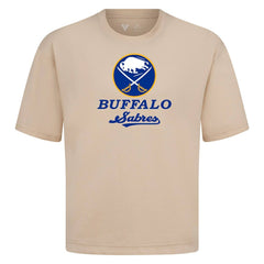 NHL Buffalo Sabres Levelwear Team Surge Luxe Signature Knit T-Shirt - Khaki