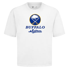 NHL Buffalo Sabres Levelwear Team Surge Luxe Signature Knit T-Shirt - White