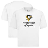 NHL Pittsburgh Penguins Levelwear Team Surge Luxe Signature Knit T-Shirt - White