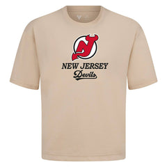 NHL New Jersey Devils Levelwear Team Surge Luxe Signature Knit T-Shirt - Khaki