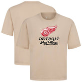 NHL Detroit Red Wings Levelwear Team Surge Luxe Signature Knit T-Shirt - Khaki